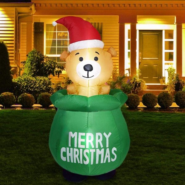 Christmas Inflatable Luminous Bear Model
